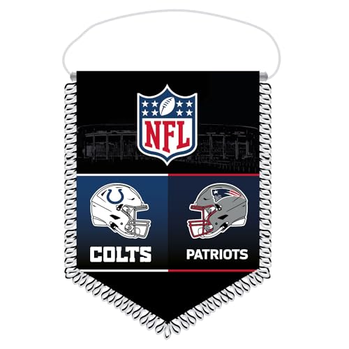 Great Branding NFL Frankfurt Game 21x28cm Wimpel - Colts vs. Patriots von Great Branding