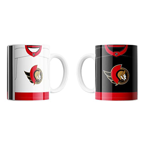 Great Branding Ottawa Senators Home & Away Jersey NHL Jumbo Becher (440 ml) von Great Branding