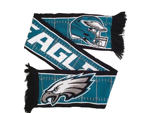 Great Branding Philadelphia Eagles NFL HD Jaquard Scarf Grün Schwarz Schal - STK von Great Branding
