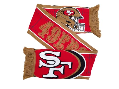 Great Branding San Francisco 49ers NFL HD Jaquard Scarf Rot Beige Schal - STK von Great Branding