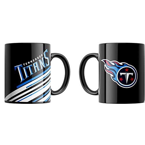 Great branding Tennessee Titans NFL Classic Mug (330 ml) Stripes Tasse - Stück, Mug-titans-black-#28423 von Great Branding