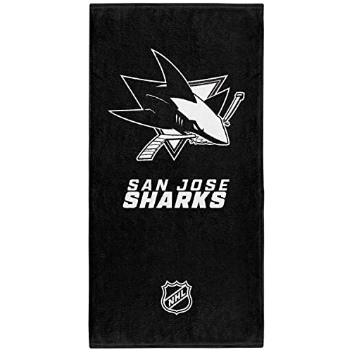 San Jose Sharks NHL Duschtuch Handtuch Badetuch in 70 x 140 cm, 100 % Baumwolle von Great Branding
