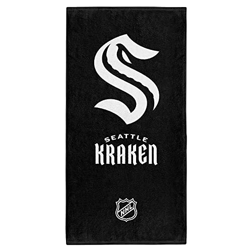 Seattle Kraken NHL Duschtuch Handtuch Badetuch in 70 x 140 cm, 100 % Baumwolle von Great Branding