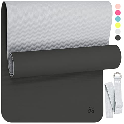 Greater Goods Professional Yoga Mat - Exercise Mat for Fitness, Balance, and Stability | An Extra Large, Extra Thick, Non Slip Mat | Free Carrying Strap Included | Designed in St. Louis von Greater Goods