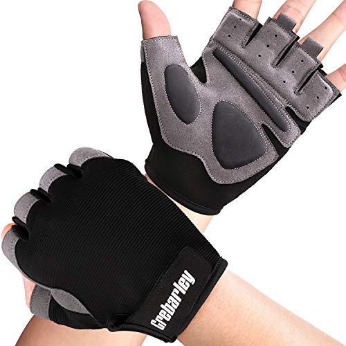 Grebarley Fitness Handschuhe,Trainingshandschuhe für Damen und Herren - Fitness Handschuhe für Krafttraining,Bodybuilding,Kraftsport & Crossfit Training von Grebarley