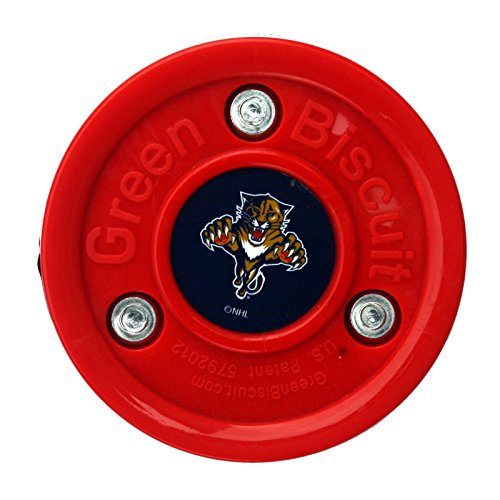 Green Biscuit NHL Pucks - Florida Panthers - Hockey Training Puck, Stays Flat, Passing/Handling Street Hockey von Green Biscuit