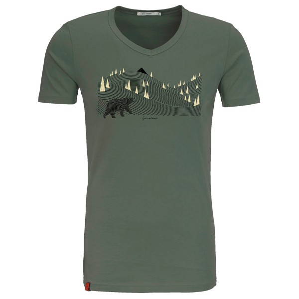 GreenBomb - Animal Bearland Peak - T-Shirts - T-Shirt Gr S;XL;XXL oliv von GreenBomb