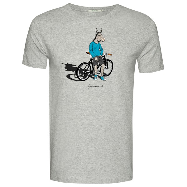 GreenBomb - Animal Donkey Bike Guide - T-Shirts - T-Shirt Gr S grau von GreenBomb