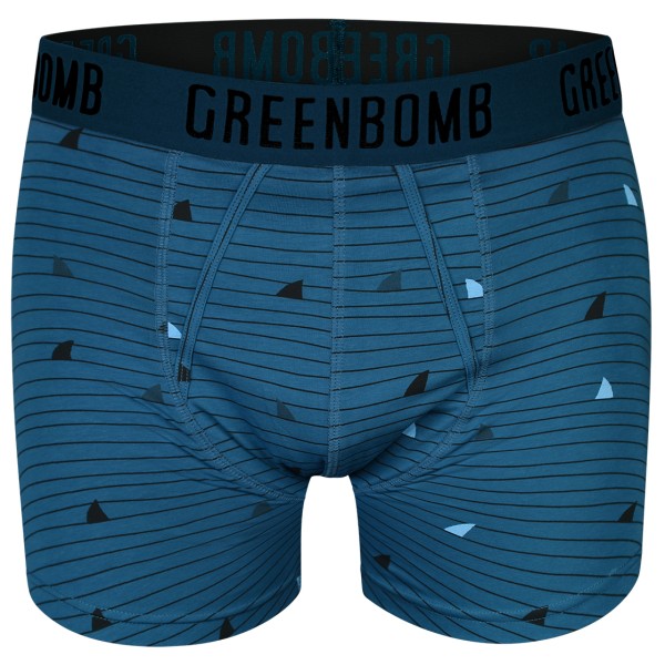 GreenBomb - Animal Shark Fin Trunk - Trunks - Alltagsunterwäsche Gr L blau von GreenBomb