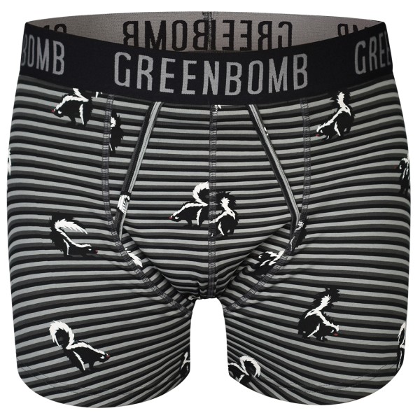 GreenBomb - Animal Skunk Trunk - Trunks - Alltagsunterwäsche Gr S grau/schwarz von GreenBomb