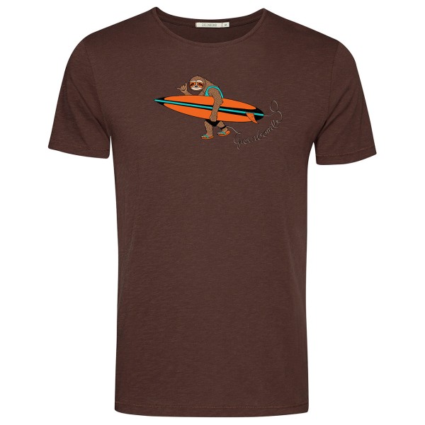 GreenBomb - Animal Sloth Surf Spice - T-Shirts - T-Shirt Gr M braun von GreenBomb