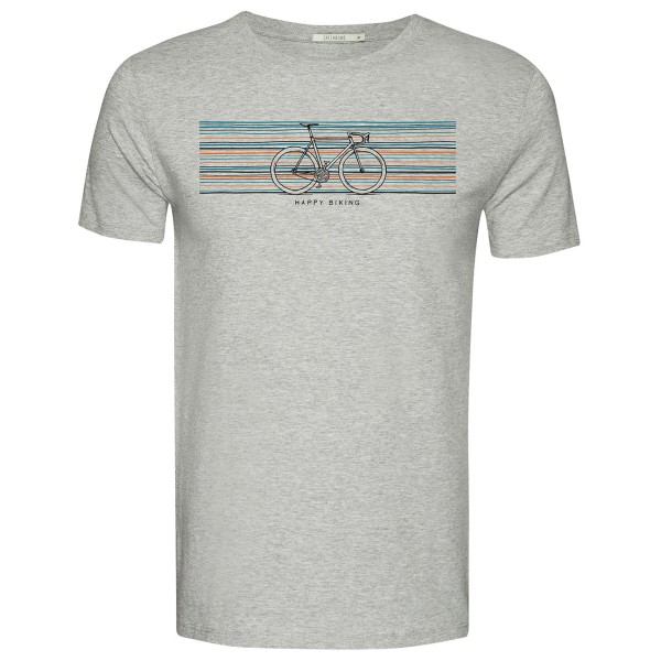 GreenBomb - Bike Happy Guide - T-Shirts - T-Shirt Gr S grau von GreenBomb
