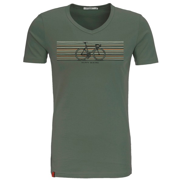 GreenBomb - Bike Happy Peak - T-Shirts - T-Shirt Gr L;M;S;XL;XXL oliv von GreenBomb