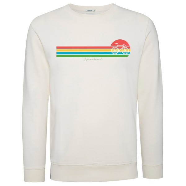 GreenBomb - Bike Sunset Stripes Summer Wild - Sweatshirts - Pullover Gr L weiß von GreenBomb