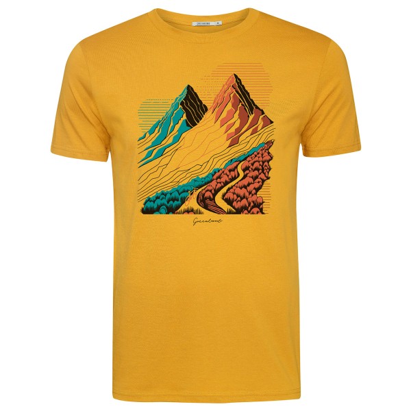 GreenBomb - Nature Twin Hills Guide Cotton - T-Shirts - T-Shirt Gr L;M;S;XL orange von GreenBomb