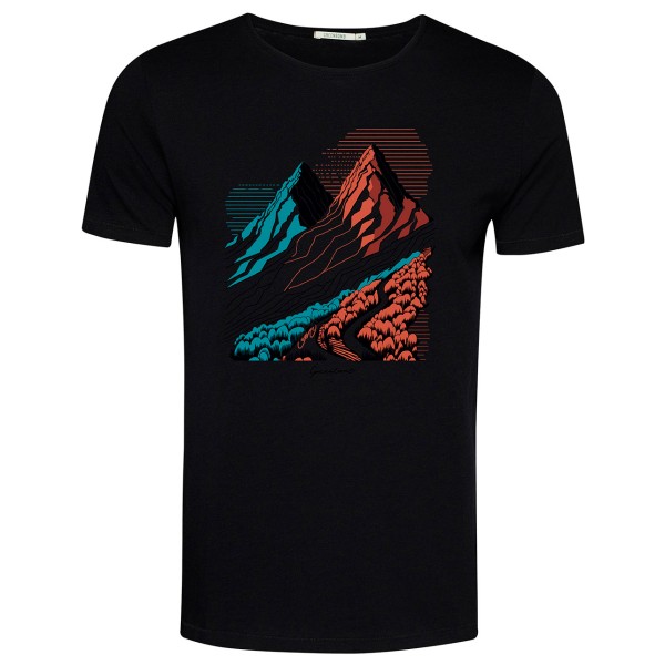 GreenBomb - Nature Twin Hills Spice - T-Shirts - T-Shirt Gr L;XL;XXL schwarz von GreenBomb