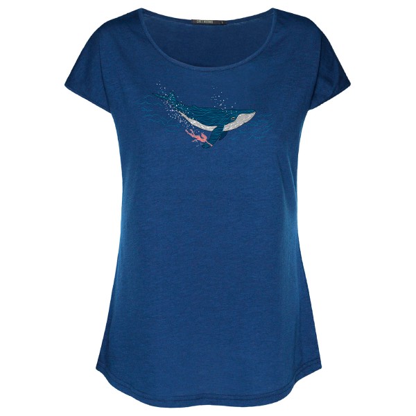 GreenBomb - Women's Animal Whale Dive Cool - T-Shirts - T-Shirt Gr L blau von GreenBomb