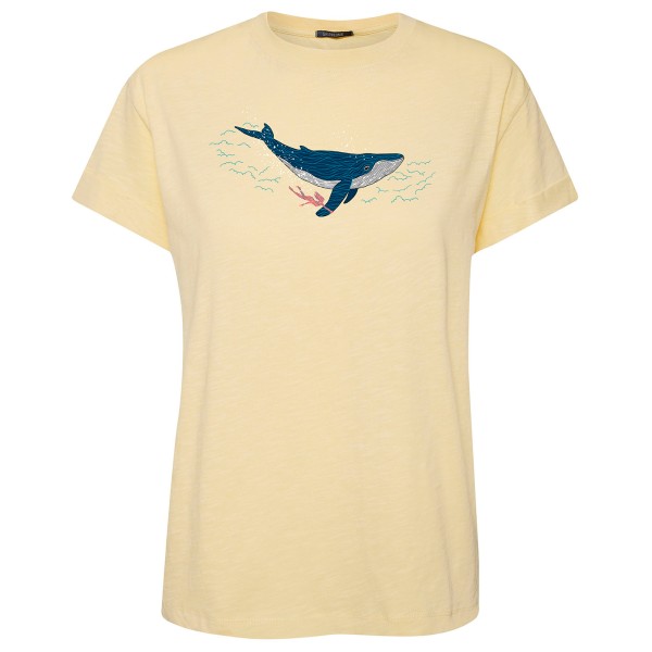 GreenBomb - Women's Animal Whale Dive Stop - T-Shirts - T-Shirt Gr L;M;S;XL beige von GreenBomb