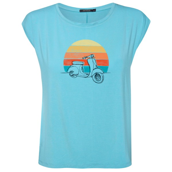 GreenBomb - Women's Lifestyle Scooter Timid Sea Water - Tops - T-Shirt Gr S;XS blau von GreenBomb