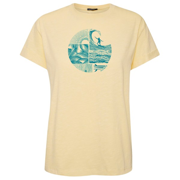 GreenBomb - Women's Nature Surf Circle Stop - T-Shirts - T-Shirt Gr XS beige von GreenBomb