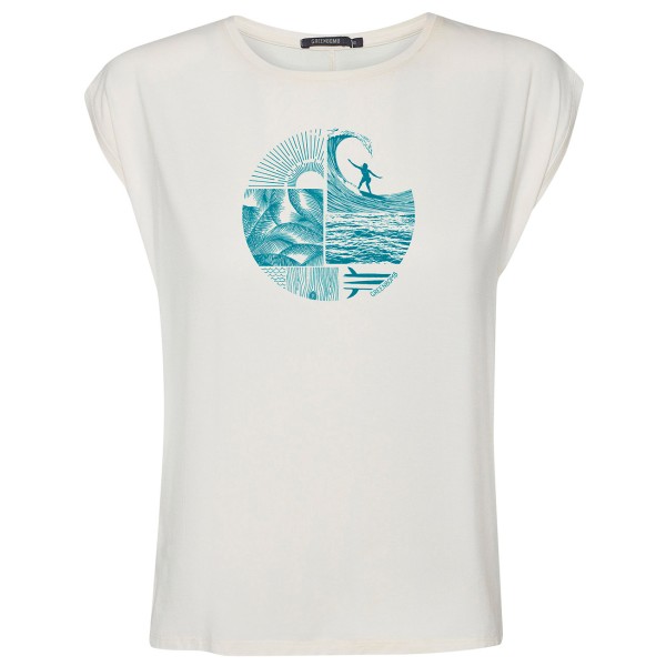 GreenBomb - Women's Nature Surf Circle Timid - Tops - T-Shirt Gr S;XL;XS weiß von GreenBomb