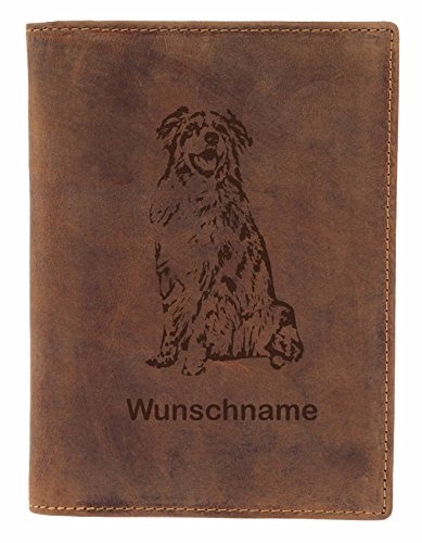 Greenburry Ausweismäppchen Dokumentenmappe mit Hundemotiv Deutsche Dogge Motiv + Wunschname von Greenburry