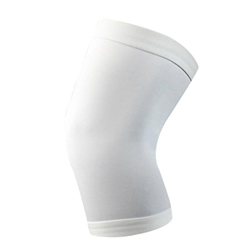 Sport Kompression Knie Pad Unterstützung Guard Bandage Displayschutzfolie atmungsaktiv Bein Sleeve, weiß von Greenlans
