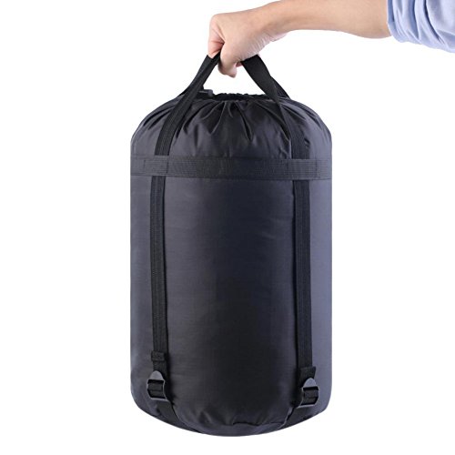 Sport Nylon Wasserdicht Kompressions-Stuff Sack-Tasche Outdoor Camping Schlafsack, schwarz von Greenlans