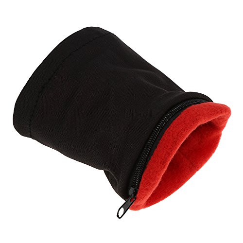 Taschen-Handgelenk-Geldbörse, Lauftasche, 5 Farben, Beutel-Armband, Elastische Sport-Handgelenk-Geldbörse, Kleidung (Rot) von Greensen