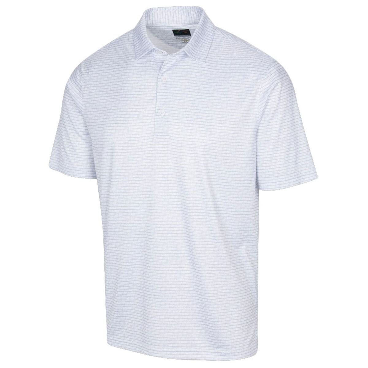 Greg Norman Men's ML75 Microlux Cart Print Golf Polo Shirt, Mens, White, Small | American Golf von Greg Norman