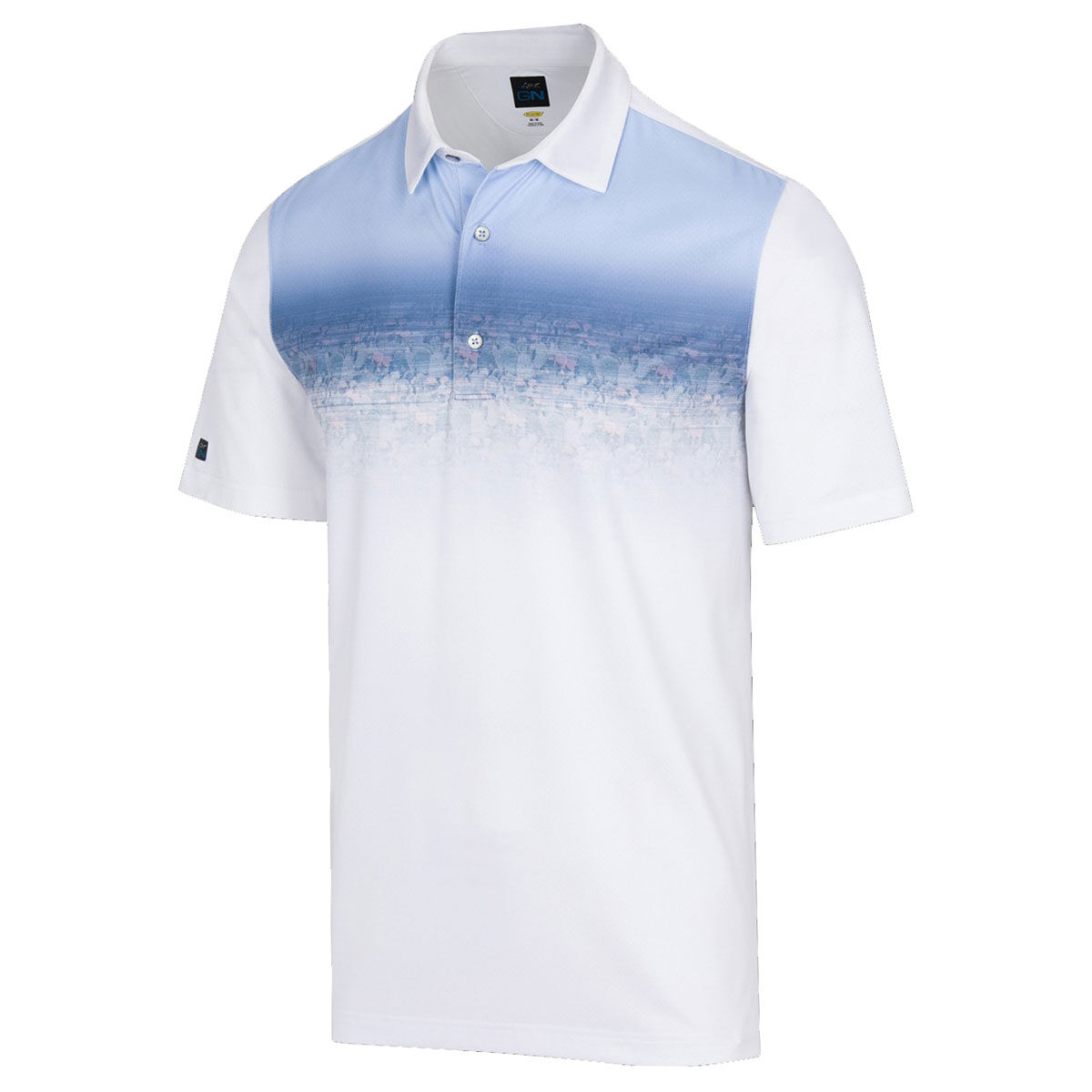 Greg Norman White Canyon Cactus ML75 Golf Polo Shirt, Size: Small | American Golf von Greg Norman