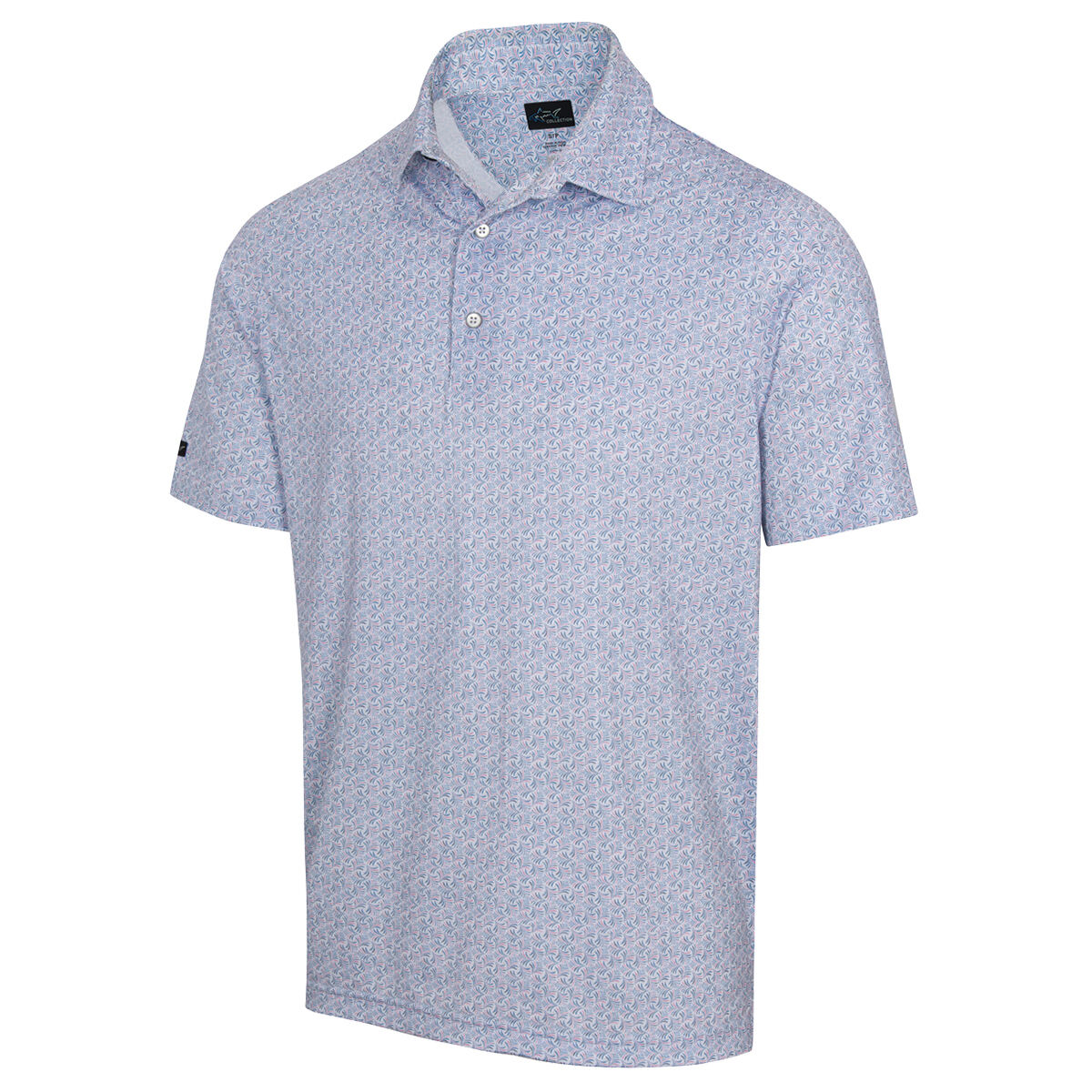 Greg Norman Men's Island Flora ML75 Stretch Golf Polo Shirt, Mens, White, Xl | American Golf von Greg Norman