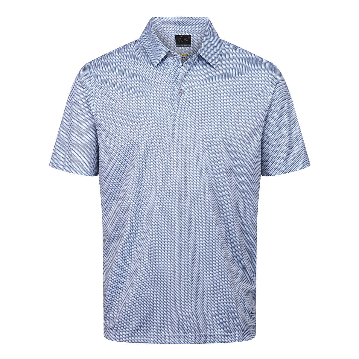 Greg Norman Men's Lab Fin Foulard Golf Polo Shirt, Mens, White, Small | American Golf von Greg Norman