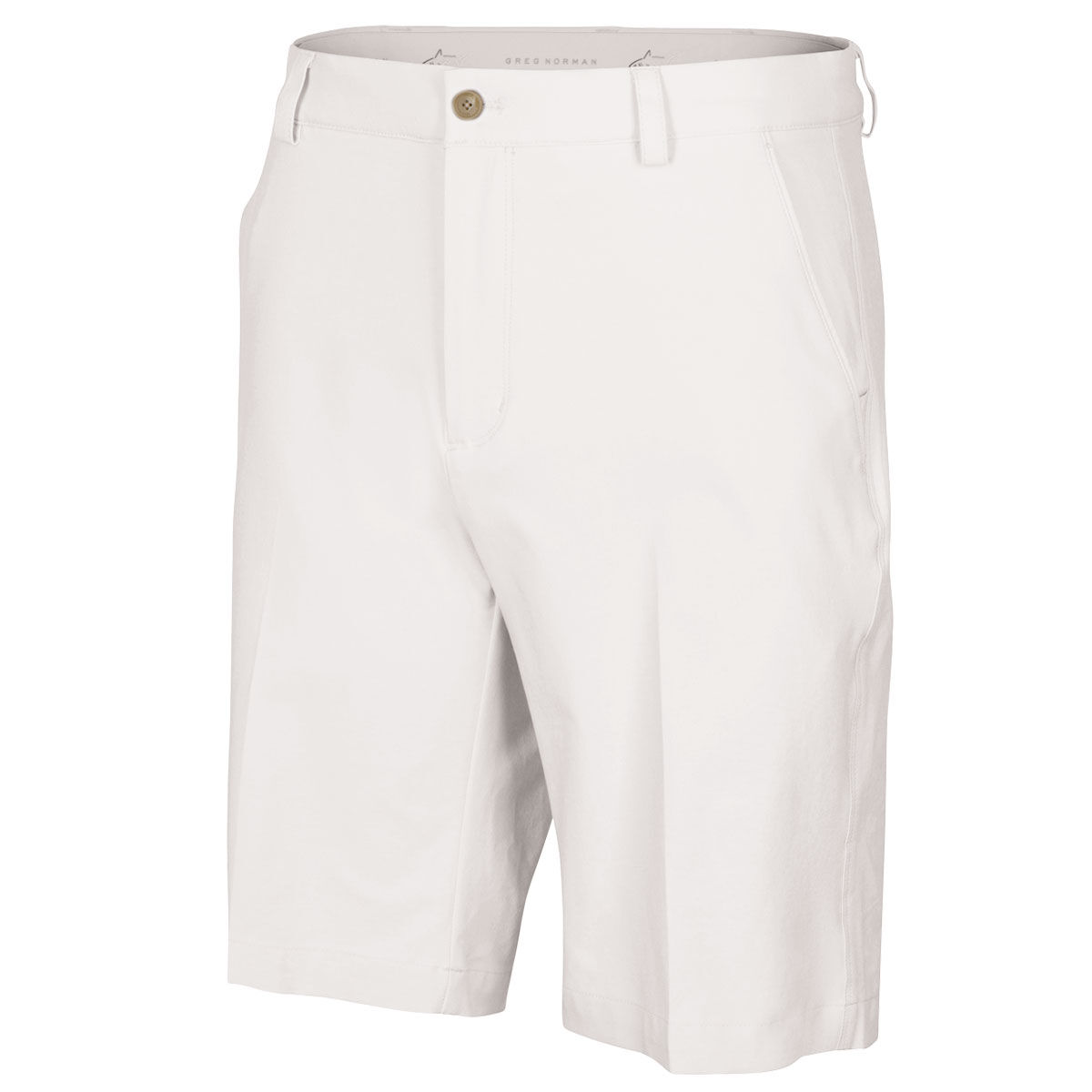 Greg Norman Men's ML75 Microlux Stretch Golf Shorts, Mens, White, 30 | American Golf von Greg Norman