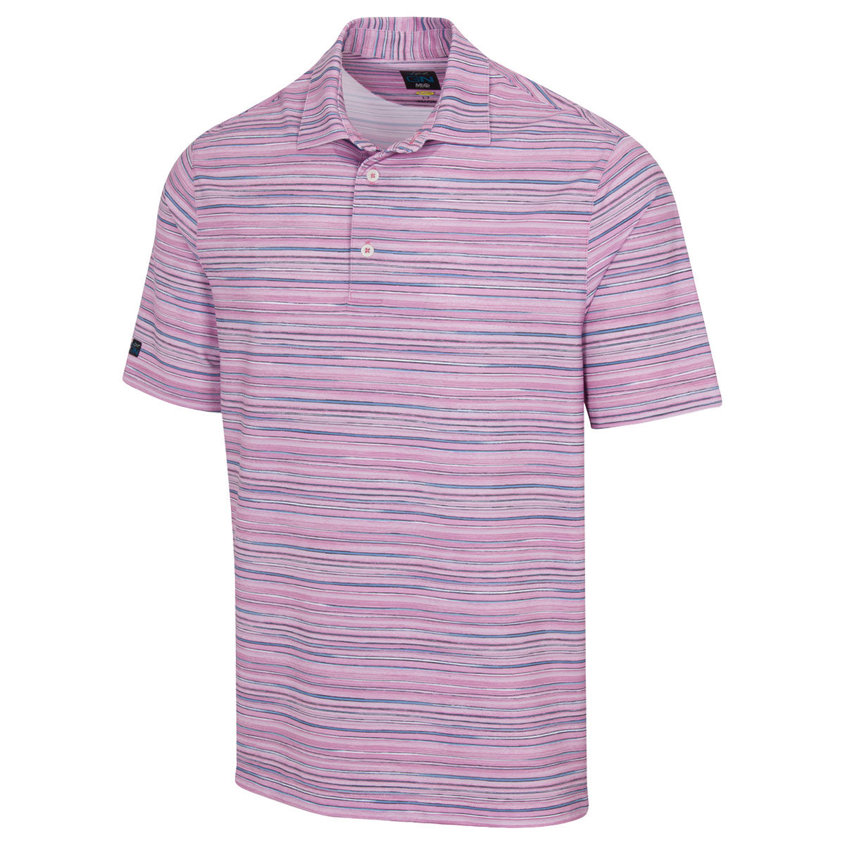 Greg Norman Men's Seven Mile Golf Polo Shirt, Mens, Vinca, Medium | American Golf von Greg Norman