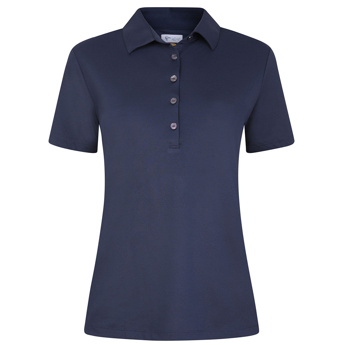 Greg Norman Navy Blue Embroidered Freedom Pique Golf Polo Shirt, Womens | American Golf, Size: Medium von Greg Norman