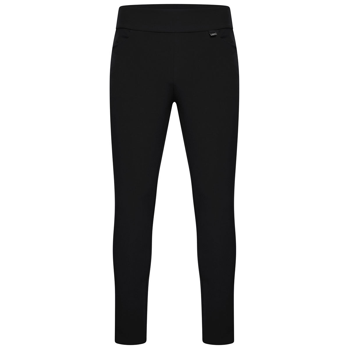 Greg Norman Womens Black Pull-On Golf Trousers, Size: Large | American Golf von Greg Norman