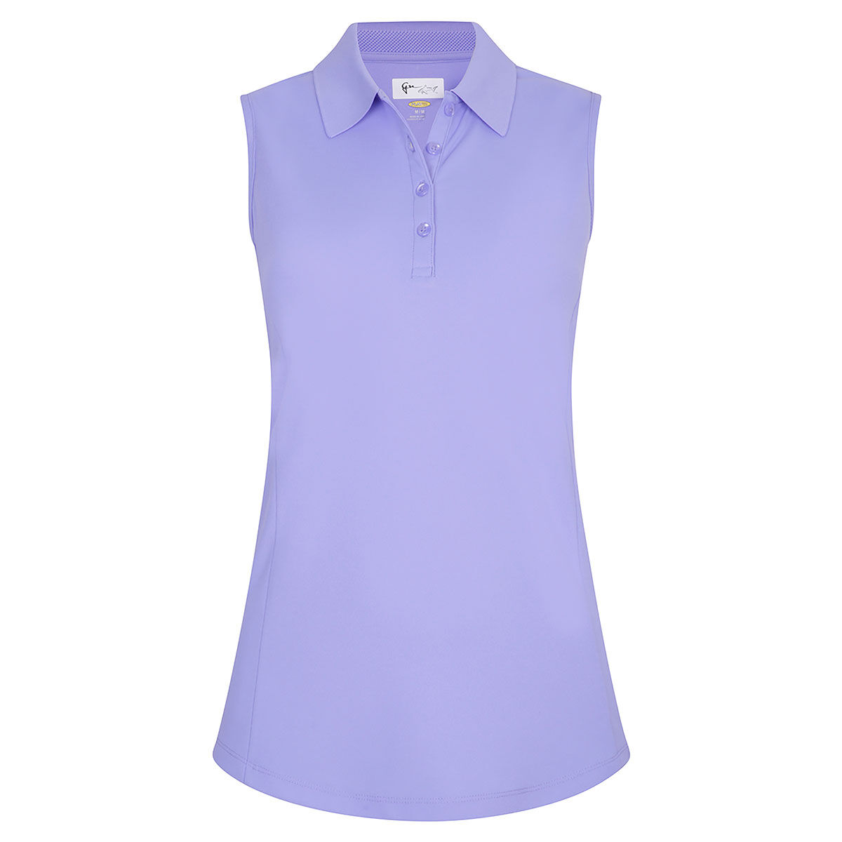 Greg Norman Womens Blue Apex Sleeveless Golf Polo Shirt, Size: Small | American Golf von Greg Norman