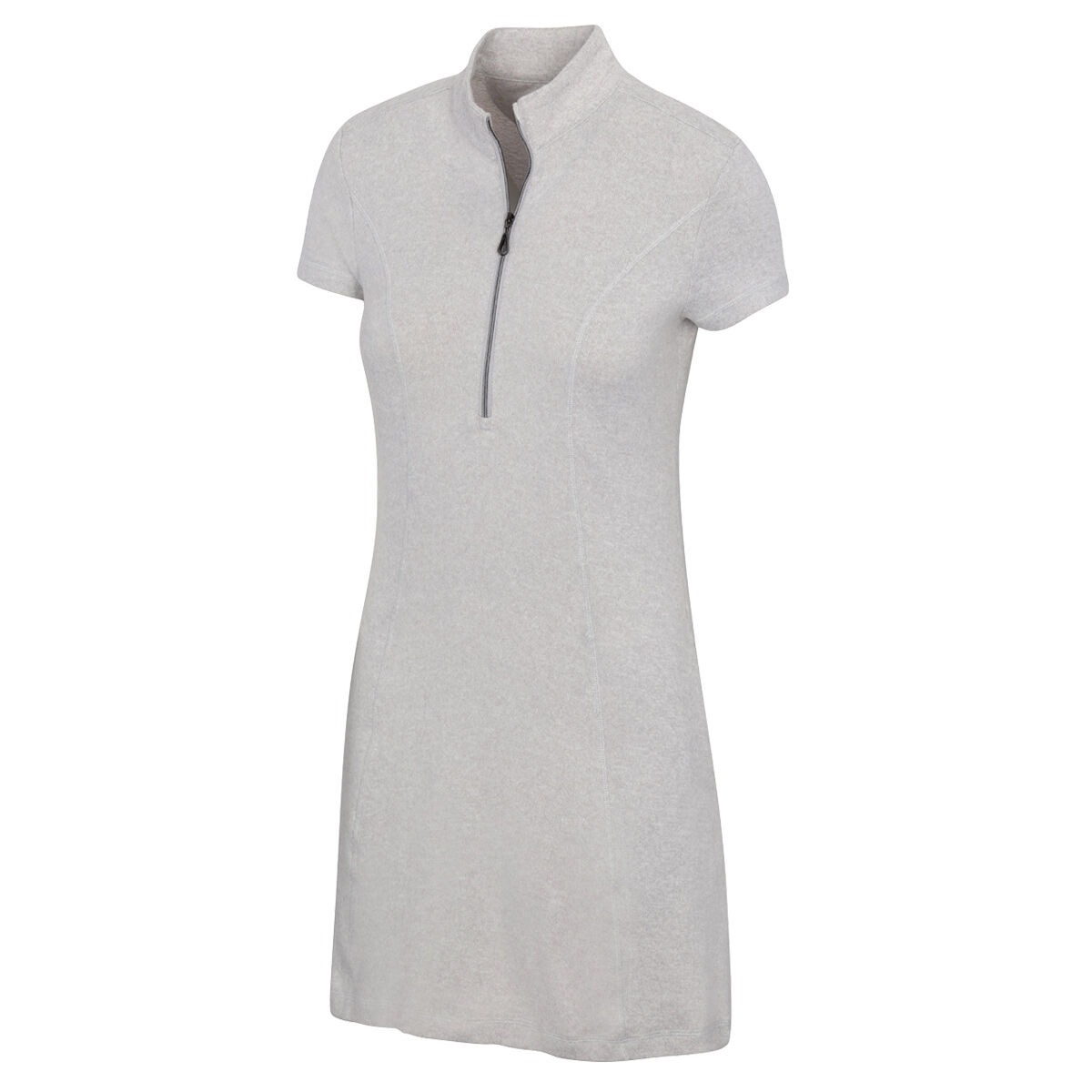 Greg Norman Womens Elodie Golf Dress, Female, Shark grey heather, Medium | American Golf von Greg Norman