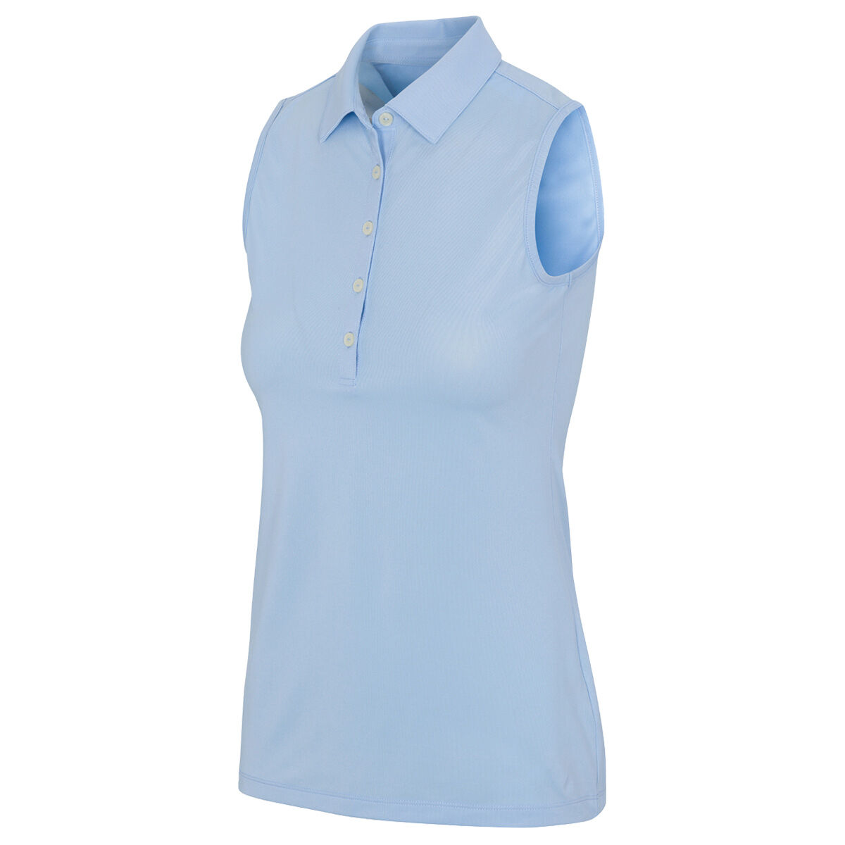 Greg Norman Womens Freedom Pique Sleeveless Golf Polo Shirt, Female, Blue haze, Medium | American Golf von Greg Norman
