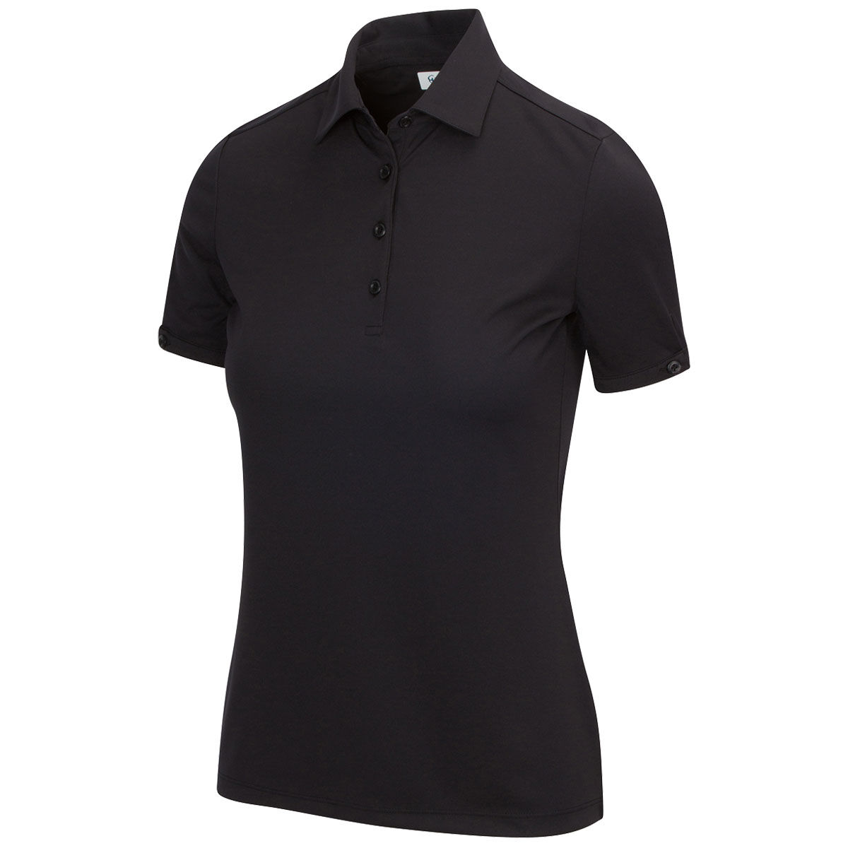 Greg Norman Womens ML75 2Below Golf Polo Shirt, Female, Black, Xs | American Golf von Greg Norman