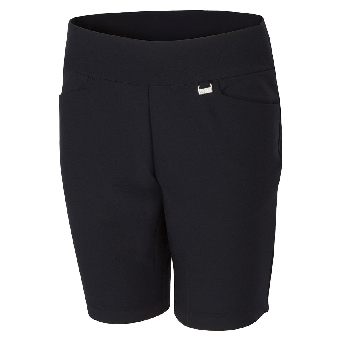 Greg Norman Womens Pull-On Stretch Golf Shorts, Female, Black, Large | American Golf von Greg Norman