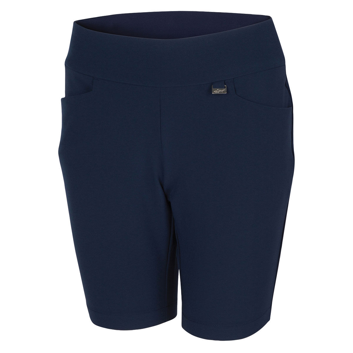 Greg Norman Womens Pull-On Stretch Golf Shorts, Female, Navy blue, Xs | American Golf von Greg Norman