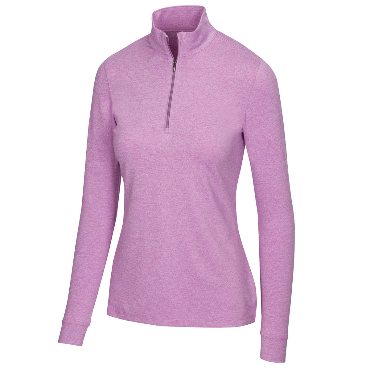 Greg Norman Womens Purple Plain Peached Golf Midlayer, Size: XS | American Golf von Greg Norman