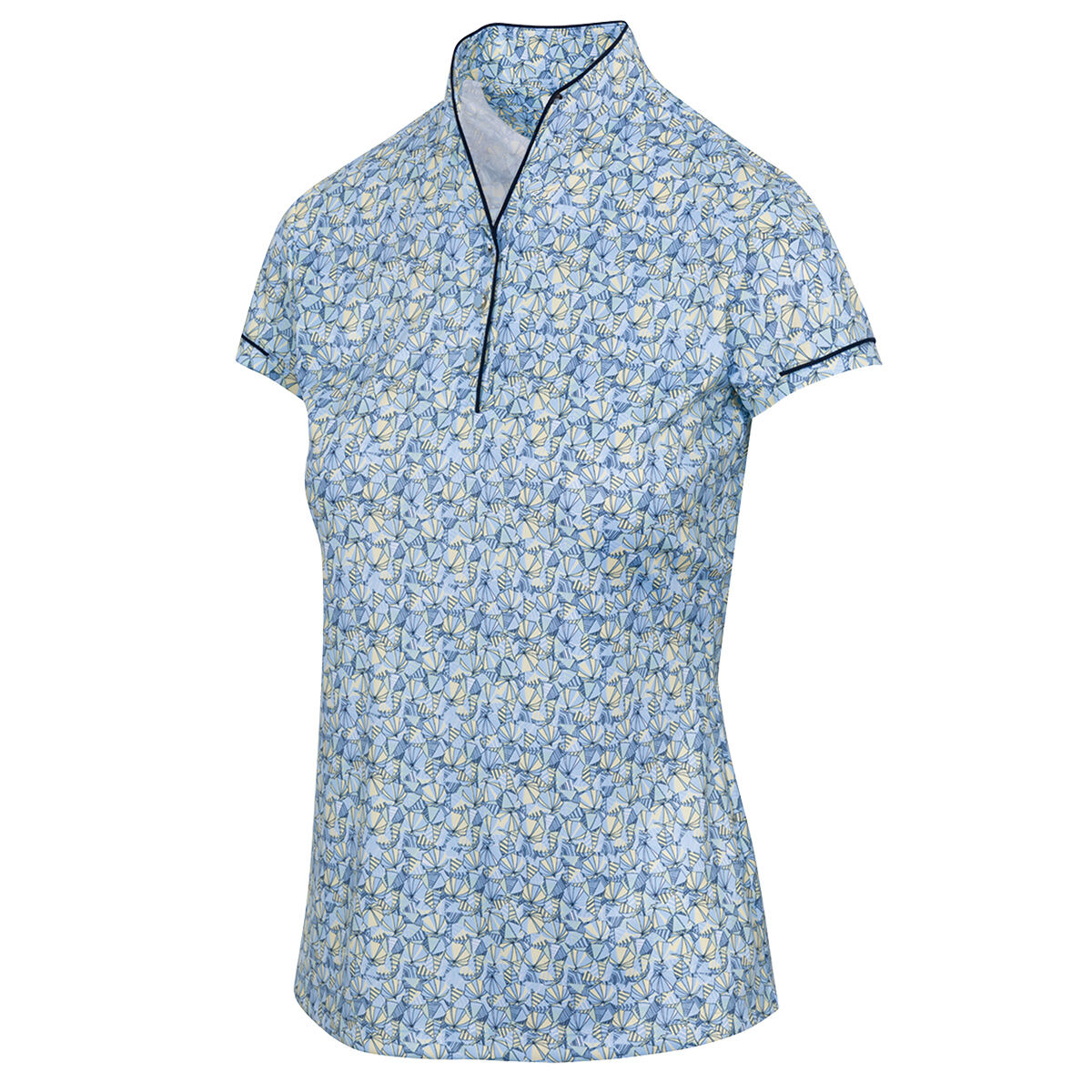 Greg Norman Womens Shore Golf Polo Shirt, Female, Blue haze, Large | American Golf von Greg Norman