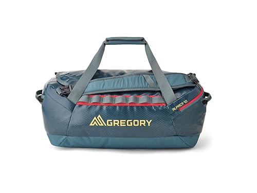 Gregory Alpaca 40 - Reisetasche S, 58 cm, 40 L, 1,23 KG, Wasserabweisend, Mit Packwürfel, Abnehmbare Schultergurte, Blau (Pool Party) von Gregory