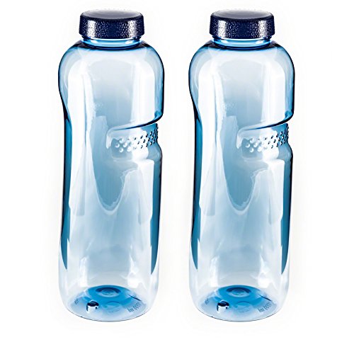 2 x 0,75 Liter Trinkflasche aus Tritan/Wasserflasche/BPA-frei/LGL von Greiner