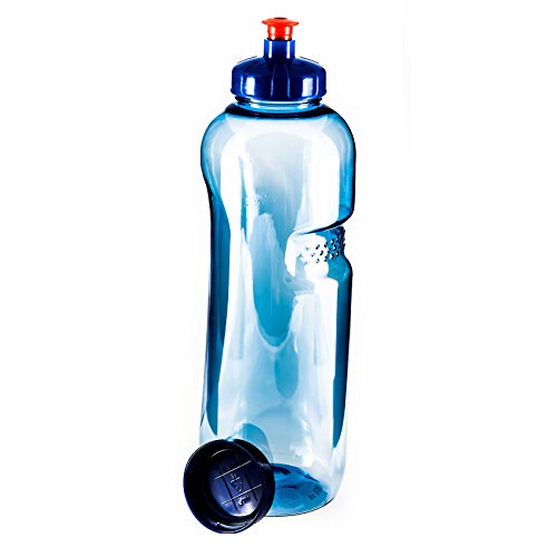 Greiner 1 L Trinkflasche Wasserflasche aus Tritan (BPA frei) + Trinkdeckel Push-Pull mit Trinknippel Flasche Sport von Greiner