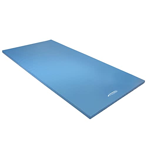 Grevinga® Gymnastikmatte UltraFit | 200 x 100 x 3 cm | BLAU | PVC + Turnmattenstoff von Grevinga