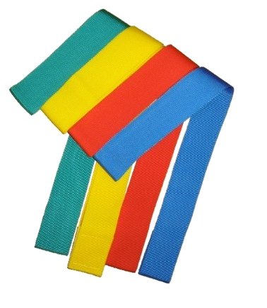 Grevinga® Parteibänder (versch. Farben & Ausführungen) (Gelb, 45-58 cm (Klettverschluss)) von Grevinga